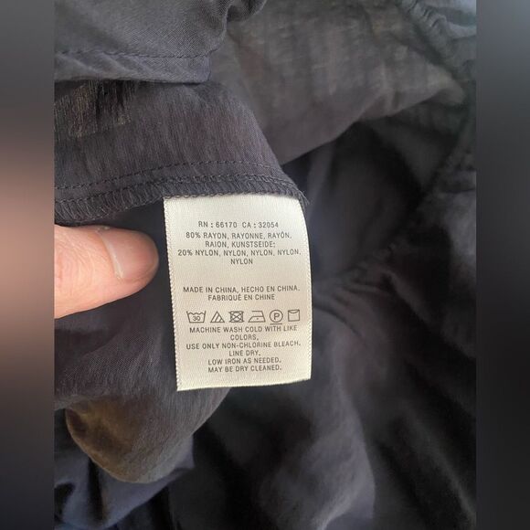 Akemi + Kin Anthropologie Womens Small Black  Suspender Jumpsuit Wide Leg - Picture 12 of 12